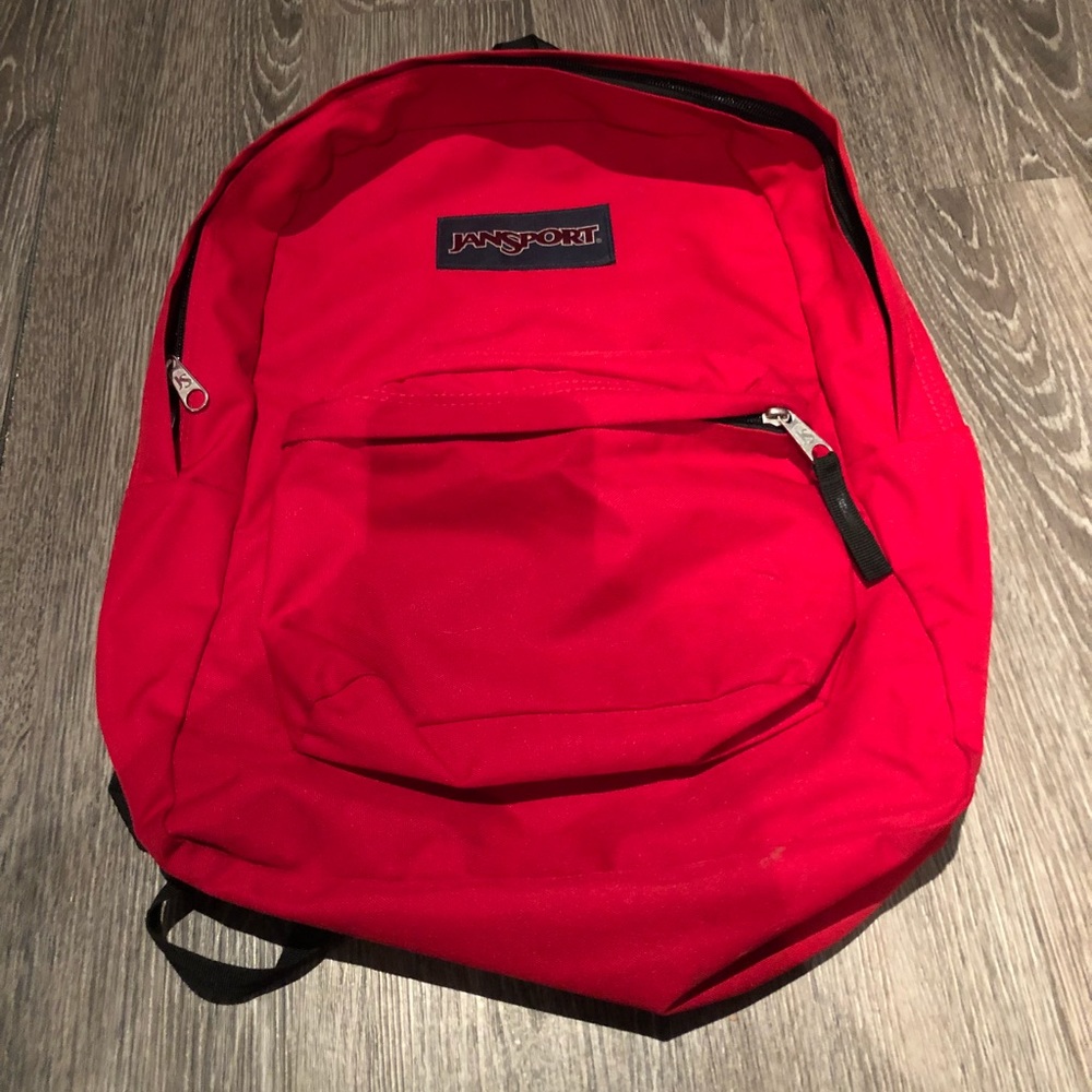 Red backpack